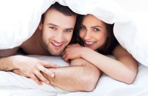 Create meme: young couple in bed, young couple, happy couple in bed