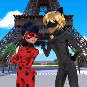 Create meme: clip lady bug and super cat, lady bug and super, Lady Bug and Super cat