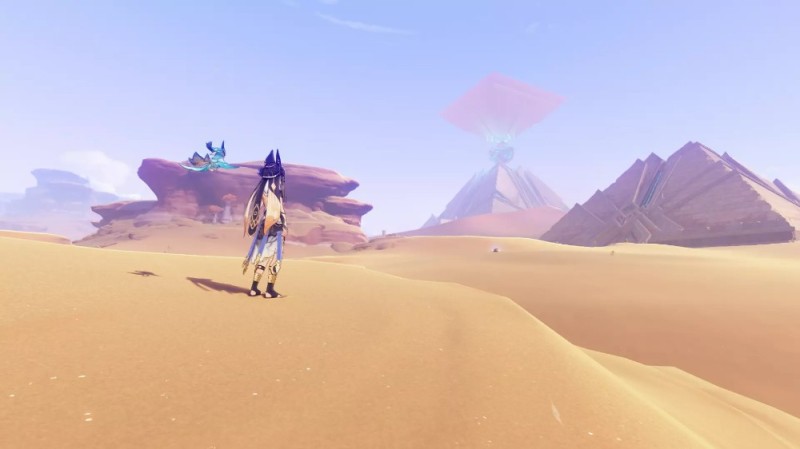 Create meme: screenshot , desert , genshin impact game