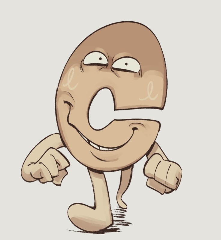 Create meme: potato cartoon, potato cartoon, Kidney drawing is funny