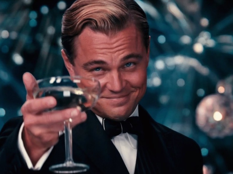 Create meme: DiCaprio Gatsby, Leonardo DiCaprio meme , Leonardo DiCaprio the great Gatsby