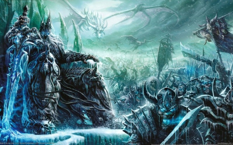 Создать мем: король лич варкрафт 3, world of warcraft wrath of the lich king, world of warcraft lich king артас