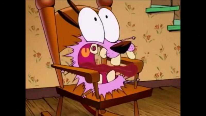 Create meme: cartoon courage is cowardly, Courage is a cowardly dog, courage the cowardly dog animated series