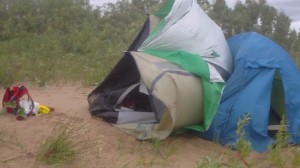 Create meme: tent camp in the forest, tent, tents Sverdlovsk region