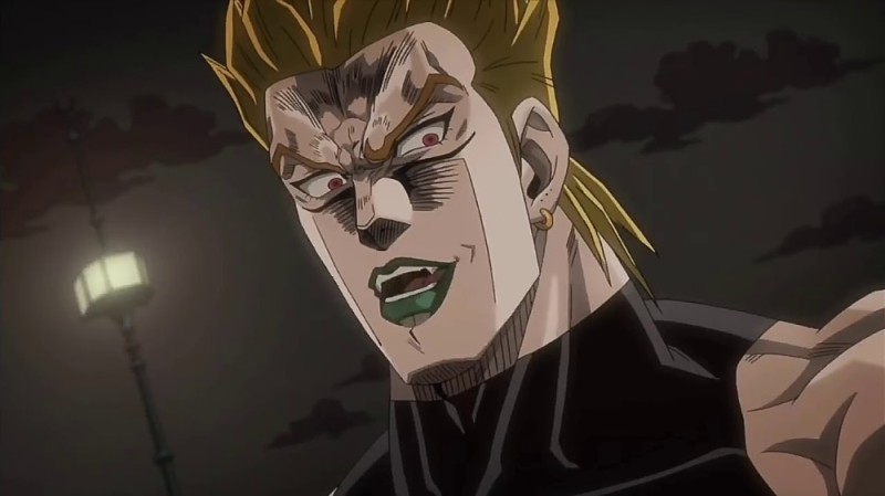 Create meme: dio Brando , Joe Joe dio, dio against jotaro