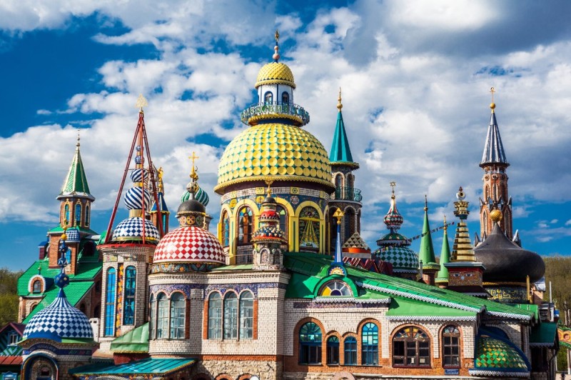 Create meme: The temple of all religions in Kazan, the Ecumenical Temple in Kazan, The Temple of seven religions Kazan