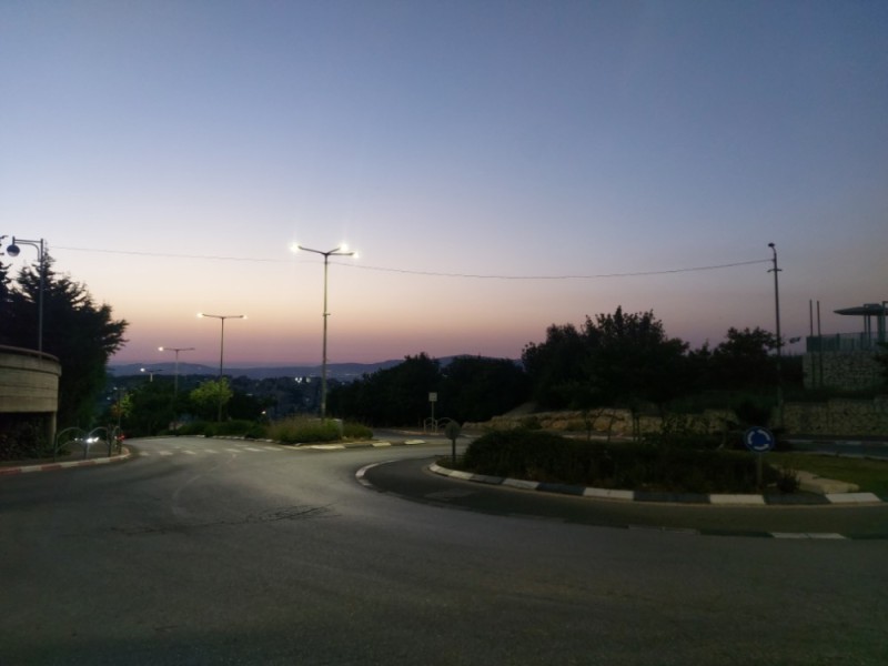 Create meme: darkness, street lighting, the city of Manouba Tunisia