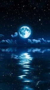 Create meme: night moon star, moonlit night
