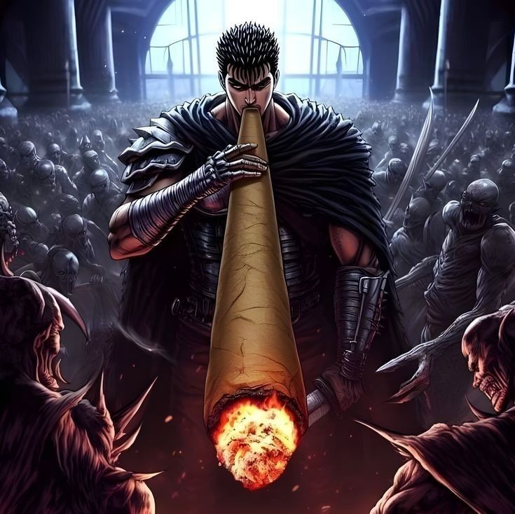 Создать мем: берсерк арт, аниме берсерк гатс, berserk