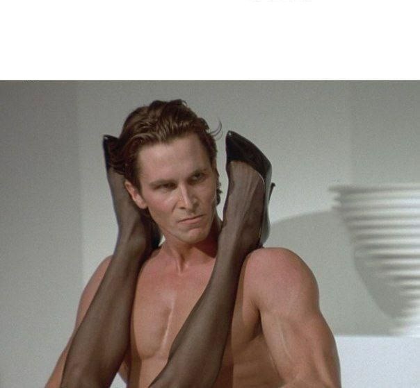 Create meme: Christian bale American psycho meme, Christian bale American psycho, Bale Christian