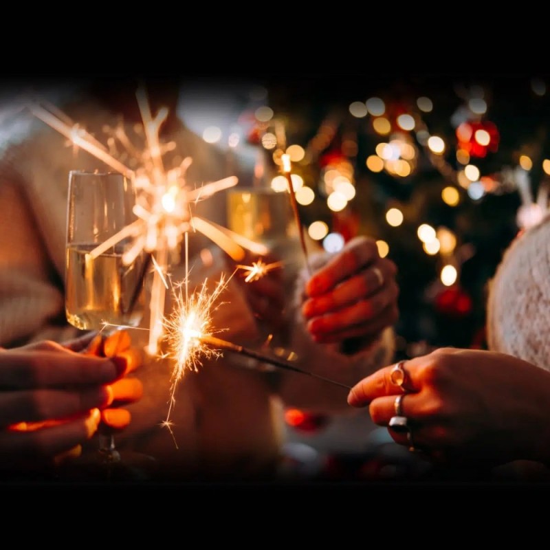 Create meme: sparklers, new year holiday, sparklers for the new year