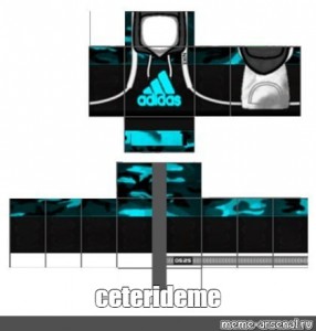 blue black adidas shirt roblox