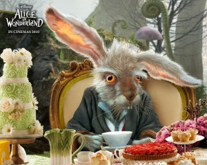 Создать мем: новый год мартовский заяц, мартовский заяц из алисы в стране, алиса в стране чудес кролик