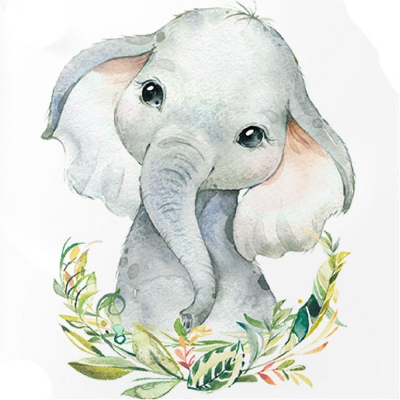 Create meme: cute elephant, Elephant art is cute, The little elephant