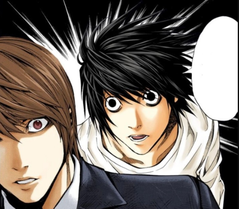 Create meme: manga death note, I'm a death note, l Death Note manga