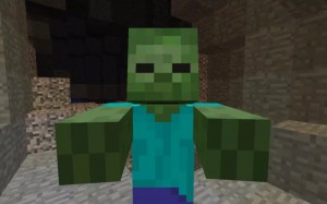 Create meme: zombies minecraft