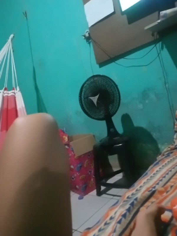 Create meme: feet , wall mounted fan, fan 