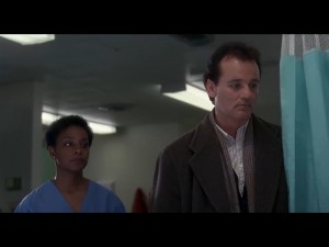 Создать мем: Кадр из фильма, день сурка 1993, harold ramis groundhog day