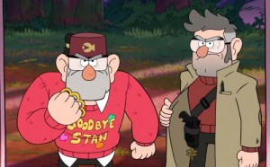 Создать мем: диппер и форд, gravity falls, стен и форд