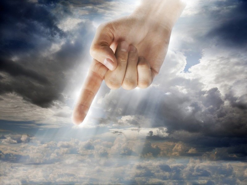 Create meme: God's punishment, the hand of God , Evidence of the existence of God