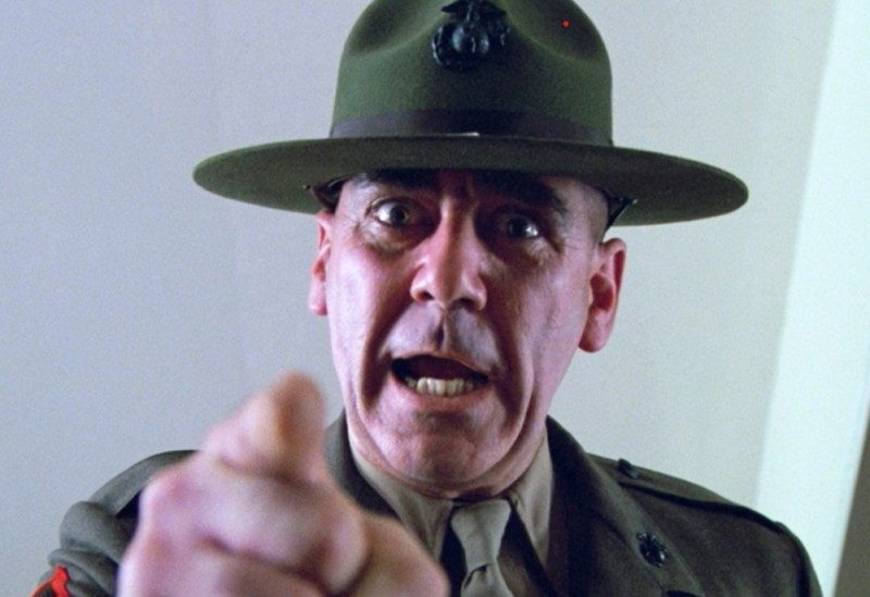 Create meme: All-metal shell 1987 film Sergeant Hartman, Lee ermey Sergeant Hartman, Sergeant Hartman