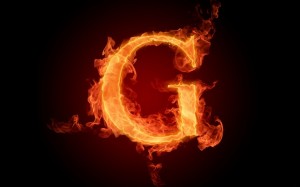Create meme: fiery letter g, letters, fire letter s