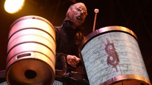 Create meme: slipknot live, slipknot concert drummer, percussionist from Slipknot ...