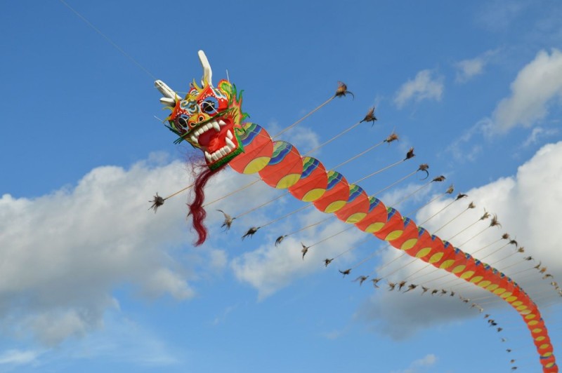 Create meme: khabarovsk kite festival 2022, kite festival, chinese kite chinese dragon