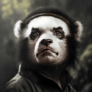 Создать мем: прикол, панда рисунок, медведь панда
