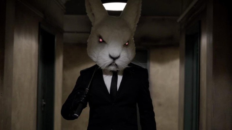 Create meme: The TV series the dregs of the hare, The white rabbit is garbage, The TV series garbage rabbit