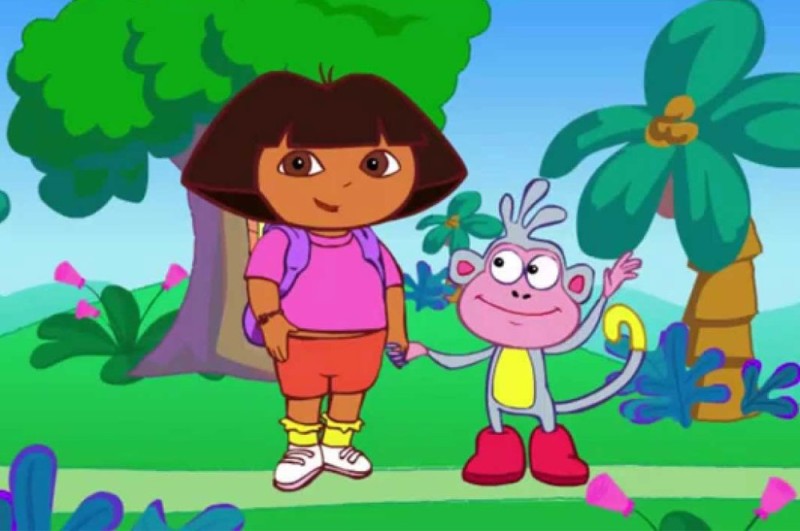 Create meme: cartoon Dora, dasha 's shoe, the rogue Dasha the traveler