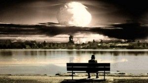 Create meme: atomic explosion, a nuclear explosion, Happiness on the bench