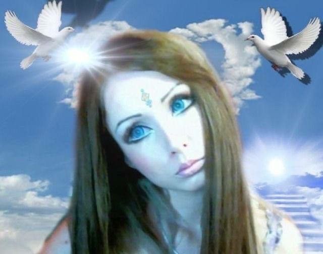 Create meme: photos of fairies, Valeria Lukyanova, girl 