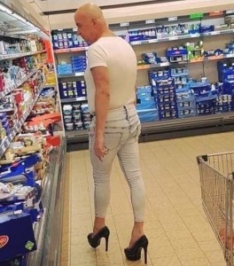 Create meme: fashionistas in supermarkets, People of Walmart, pictures and then I forgot what came
