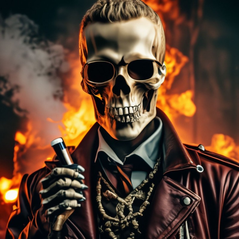 Create meme: Ryan Gosling The Ghost Rider, nicolas cage ghost rider 1, cool skeleton