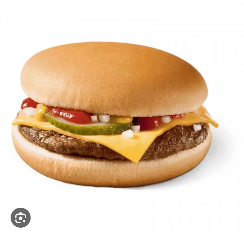 Create meme: cheeseburgers, McDonald's cheeseburger, McDonald's triple cheeseburger