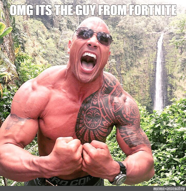 ai #therock #theguyfromfortnite #meme #generated #video