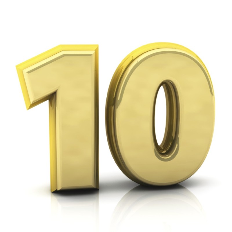 Create meme: the number 10 is golden, The figure is 100, numbers 10