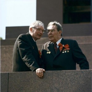 Create meme: Leonid Brezhnev, Leonid Brezhnev photo, Brezhnev and Podgorny