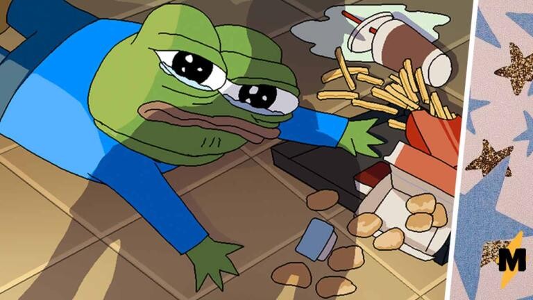 Create meme: meme of Pepe the frog, pepe the crying frog, Pepe toad