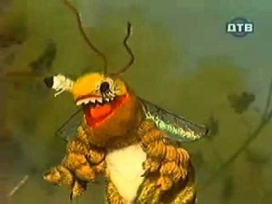 Create meme: bee zuzu meme, the bee is from a village of fools, bee zuzu