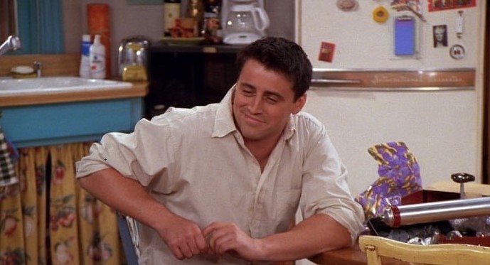 Create meme: Joey tribbiani, meme from the TV series friends, Joey 