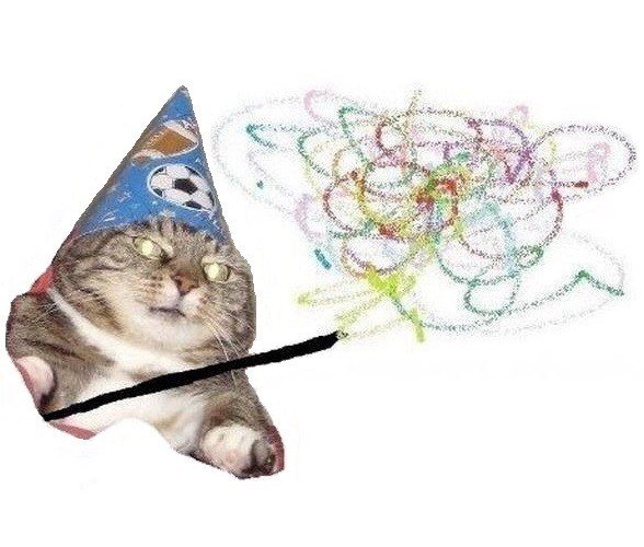 Create meme: vzhuh , whoosh cat, the cat is a wizard vzhuh