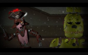 Create meme: Springtrap and old foxy in the hat