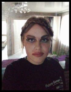 Create meme: makeup, people, woman