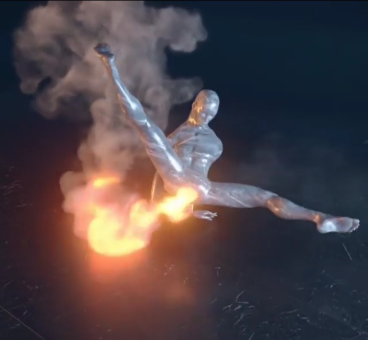 Create meme: burning farts, Farting, Silver Surfer Fantastic Four