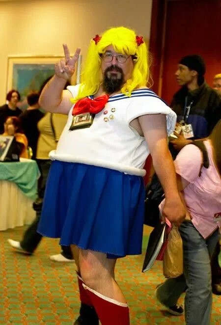 Create meme: sailor moon cosplay man, sailor moon cosplay, Cosplay sailor moon man