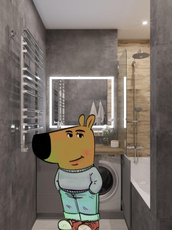 Create meme: bathroom interior, The bathroom is stylish, bathroom design in a modern style