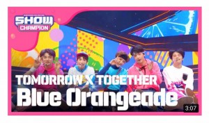 Создать мем: txt blue orangeade, mtv кей поп, all the k-pop