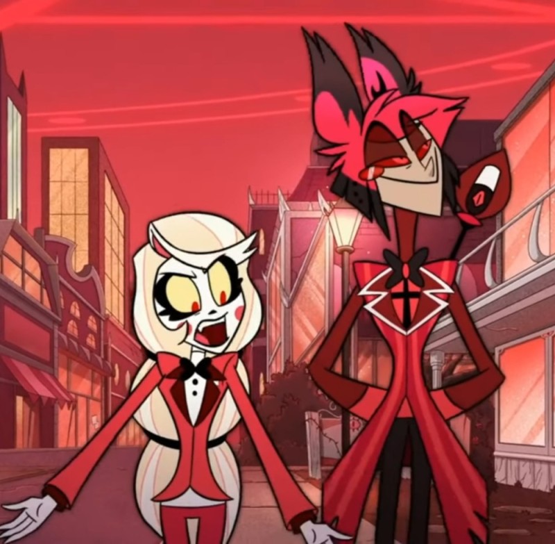 Create meme: the hotel hasbeen, Charlie Hotel Hazbin new design, Charlie Morningstar hotel hazbin